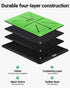 Golf Hitting Mat with Instant Swing Path Feedback, Compact Velvet Surface, Replaceable Pads & 8 Foam Balls