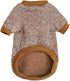 Jecikelon Dog Sweater, Soft Winter Clothing for Small Dogs XXS XS & Cat Apparel (Khaki, S)