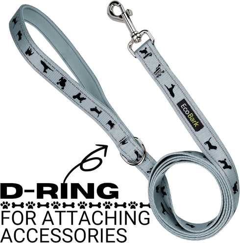 EcoBark Soft & Reflective Dog Leash with Padded Handle, Strong Durable Heavy Duty for Small, Medium, or Large Dogs