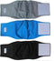 Teamoy Reusable Wrap Diapers for Male Dogs, Washable Puppy Belly Band, Pack of 3 (M, 13"-16" Waist, Black, Gray, Lake