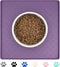 Ptlom Anti-Slip Dog Food Mat for Water and Food, Waterproof Silicone Puppy Tray for Small Medium Large Dogs Cats
