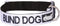 Blind Dog White Color Coded Alert Warning Buckle Collars (S-M Collar 10-17"Lx1"W)