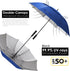 Large UV Protection Golf Umbrella, Windproof Rain/Sun, 54/62/68 Inch