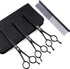 Dream Reach 7.0 Inches Professional Pet Cat Dog Grooming Shears Scissors Kit, Straight, Curved, Thinning/Blending