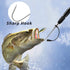 SANLIKE Telescopic Fish Gaff, Stainless Sea Fishing Spear Hook Tackle, Soft Handle Aluminium Alloy Pole for Saltwater