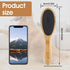 Dog Pin Brush - Airbag Wooden Comb with 20mm Stainless Steel Round Pins for Shedding & Tangles