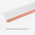 2-in-1 Megal Greyhound Comb for Dogs (Medium/Coarse) - 69 Stainless Steel Pins with Lightweight Aluminum Handle