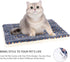 Mora Pets Cat Bed Dog Crate Pad, Ultra Soft Pet Bed with Cute Star Print, Washable Reversible Fleece, 14 x 17.5 inch