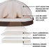 Furhaven 26" Round Memory Foam Dog Bed for Medium/Small Dogs, Removable Washable Cover, Espresso
