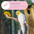 Reusable Parrot Diaper and Bird Flight Costume, Washable Pink L Size Parrot Clothes with Diaper for Pet Birds, Suitable