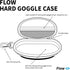 Flow Swim Goggle Case with Bag Clip for Backpack - Protective Case for Swimming Goggles