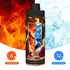 HDSKFNS 18 Oz Red Rose And Wine Romantic Lovers Print Insulated Water Bottle Stainless Steel Sport Bottles For Gym