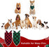 4th 2 Pack Set of July Dog Bandanas, Classic Reversible Red Green Plaid Plaid Pet Bandana Dog Birthday Bandana for Boy