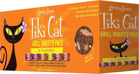 Tiki Cat Grill Tuna & Crab Surimi High-Protein 100% Non-GMO Ingredients Wet Whole Foods Cat Food for All Life Stages,