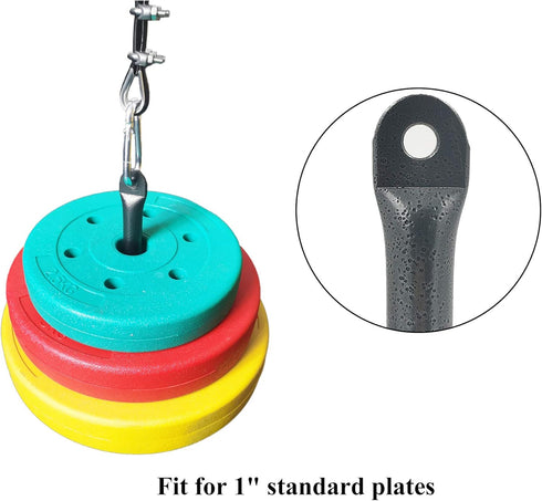 J Bryant Fitness DIY Loading Pin, Pulley Cable Machine Attachment for Arm Biceps Triceps Training