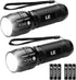 Lighting EVER LED Flashlights High Lumens, Small Flashlight, Waterproof, Adjustable Focus Flash