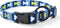 Mile High Life Nylon Puppy Dog Collar | Cute Patterns, Lightweight for Small/Medium/Large Dogs (Blue Bone, Medium Neck
