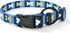 Mile High Life Dog Collar, Lightweight Nylon Puppy Collars with Cute Patterns for Small/Medium/Large Dogs (Blue Bone,