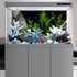 AWERT 36x24 inches Vinyl Background, Underwater Aquatic Plant Fish Tank Background, Stone River Bed & Lake