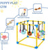 8 19.5"x19.5"x19.5" Liitrton Puppy Play Gym - Small Dogs Play Gym with Hanging Toys, Indoor Puppy Jungle Gym