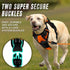 BARKBAY No Pull Dog Harness with Front Clip - Heavy Duty Reflective Control Handle for Large Dog Walking (Orange, S)
