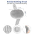 5 in 1 Dog Grooming Kit - Shedding Brush Set for Short & Long Haired Pets - Self-Cleaning Slicker Brush - Gray,