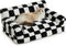 BFPETHOME Cat & Dog Couch Bed, Cute Checkered Pet Sofa for Small Pets, Non-Slip Bottom, Washable Cover (Black&White)