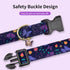 Adjustable Dog Collar with Buckle for Cute Girl and Boy Dogs, Soft and Fancy with Flower Design for Small, Medium, and