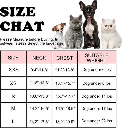 Dog Harness and Leash Set, No Pull Adjustable Reflective Pet Harness for Small Medium Dogs (Pink, S)