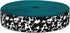 Country Brook Design - Dairy Cow Ribbon on Teal Nylon Webbing (3/4