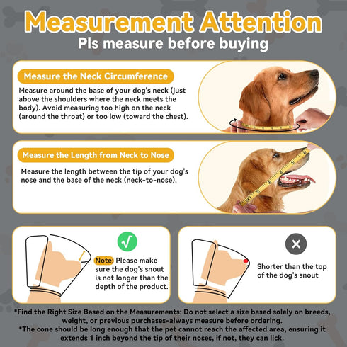 Vithael Upgraded Dog Cone Collar for Large Medium Dogs, Soft Dog Cone with Double-Layer Design, Adjustable Pet Recovery