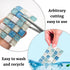 Crystal Hamster Cooling Pad, Scalable Quartz Glass Ice Crack Bed for Dwarf Hamster, Blue, M, 6 * 10cm