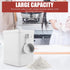TOPPERFUN Iron Airtight Storage Bucket with Lid White Dry Food Container for Kitchen Flour Canister Suitable for Pantry
