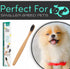 H&H Pets Bamboo Toothbrush Set: Ultra Soft Bristles & Biodegradable Wooden Toothbrush for Dogs and Cats (Small; 8-Count