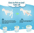 3 Pack SlowTon Washable Dog Diapers Female - No Leak Reusable Doggie Puppy Diaper with Adjustable Buttons, Comfortable