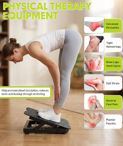 OYY Stretcher,600lbs Commercial Slant Board for Calf Weight Capacity Adjustable Incline Balance Board for Squat Home