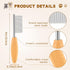 4 In Pet Comb Face and Feet Comb Face Comb for Dogs Small Face And Finishing Comb Dog Grooming Combs Metal Pocket Comb Perfect For Small Pets Faces Matted Fur Knots Tangles