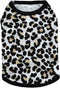 Pet Clothes, Leopard Print T-Shirt for Small Dogs, Cotton Vest, Spring Summer, Black