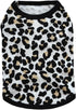 Pet Clothes, Leopard Print T-Shirt for Small Dogs, Cotton Vest, Spring Summer, Black