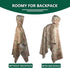 GRVCN Military Rain Poncho, Camouflage Raincoat, Outdoor Waterproof Lightweight