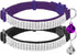 EXPAWLORER Soft Velvet Cat Collars for Girls - 2 Pack Adjustable Rhinestones Bling Breakaway Collars with Bells