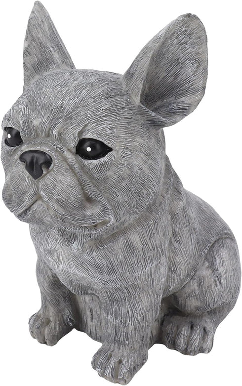 Dog Pet Marker Tribute Statue - Personalized Memorial Stone Decor for Outdoor Garden (Sitting Dog Figurine)
