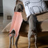 SAWMONG Dog Recovery Suit for After Surgery, Spay Surgical Suit for Female Dogs, Pink, XX-Large, Dog Onesie