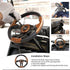 Roykaw Golf Cart Steering Wheel Compatible with EZGO TXT/RXV, Club Car DS/Precedent/Tempo, Yamaha and Most Golf Cart
