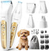 oneisall Quiet Dog Grooming Kit 4 in 1, LED Light Dog Nail