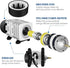 Simple Deluxe 602 GPH Air Pump, 18W with 6 Adjustable Outlets and 25 Feet Airline Tubing for Aquariums