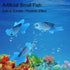Pssopp Aquarium Fake Fish Decoration, Artificial Blue Goldfish Betta Fish, Small Lifelike Fake Fish Tank Ornaments