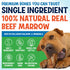 3" (12 Pack) Beef Marrow Bones for Dogs, Bone, Long Lasting Stuffed Treats, Tasty and Healthy Snack for Small