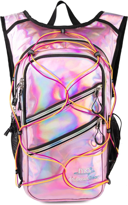 Hydration Backpack with Cool Lights, 2L Water Bladder, Lightweight Bag for Running, Hiking, Climbing