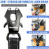 Strong Heavy Duty Dog Leash, Adjustable Short 15"-18", Reflective Nylon Training Leash for Large Medium Dogs